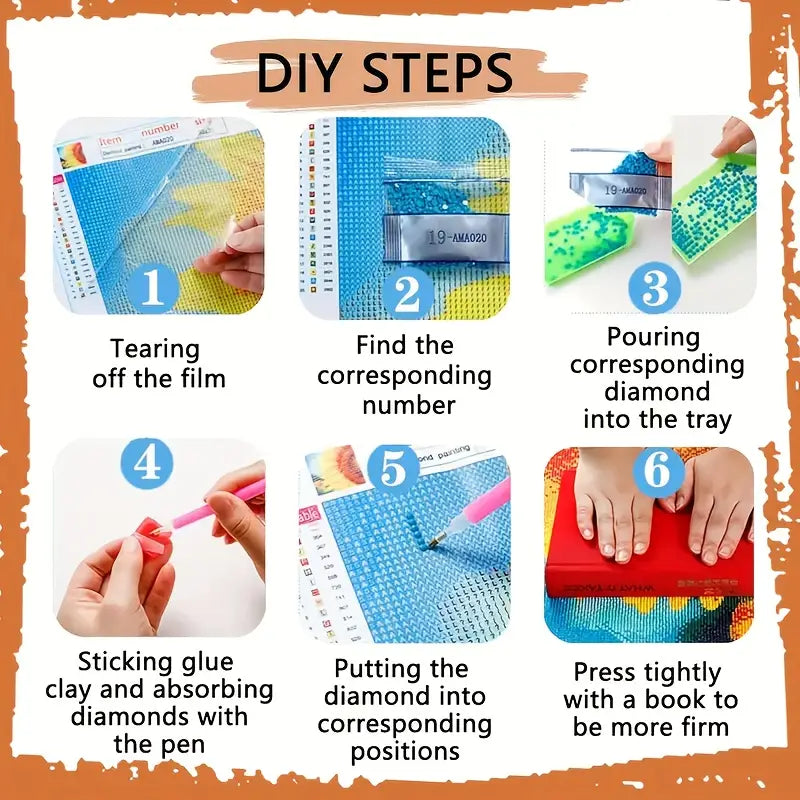 Diamond Painting Kit “Don’t Stop Thinking About Tomorrow” — 30×30 cm