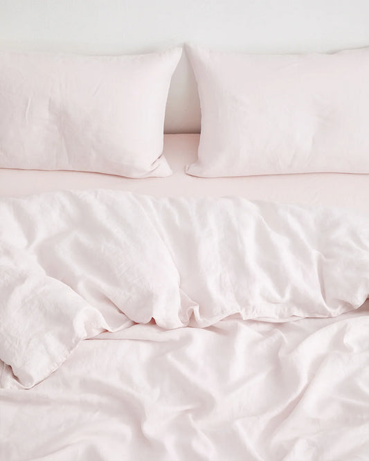 Bed Threads Flax Linen Rosewater Pillowcases (Set of Two)