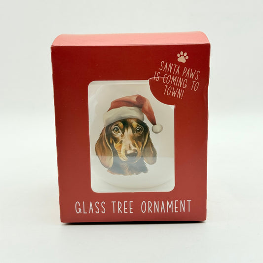 Splosh Dachshund Glass Tree Ornament