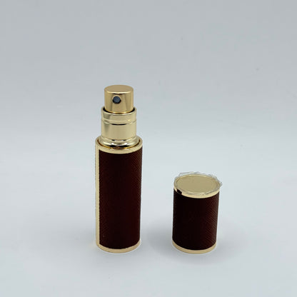 Deluxe Brown and Gold Travel Perfume Atomizer