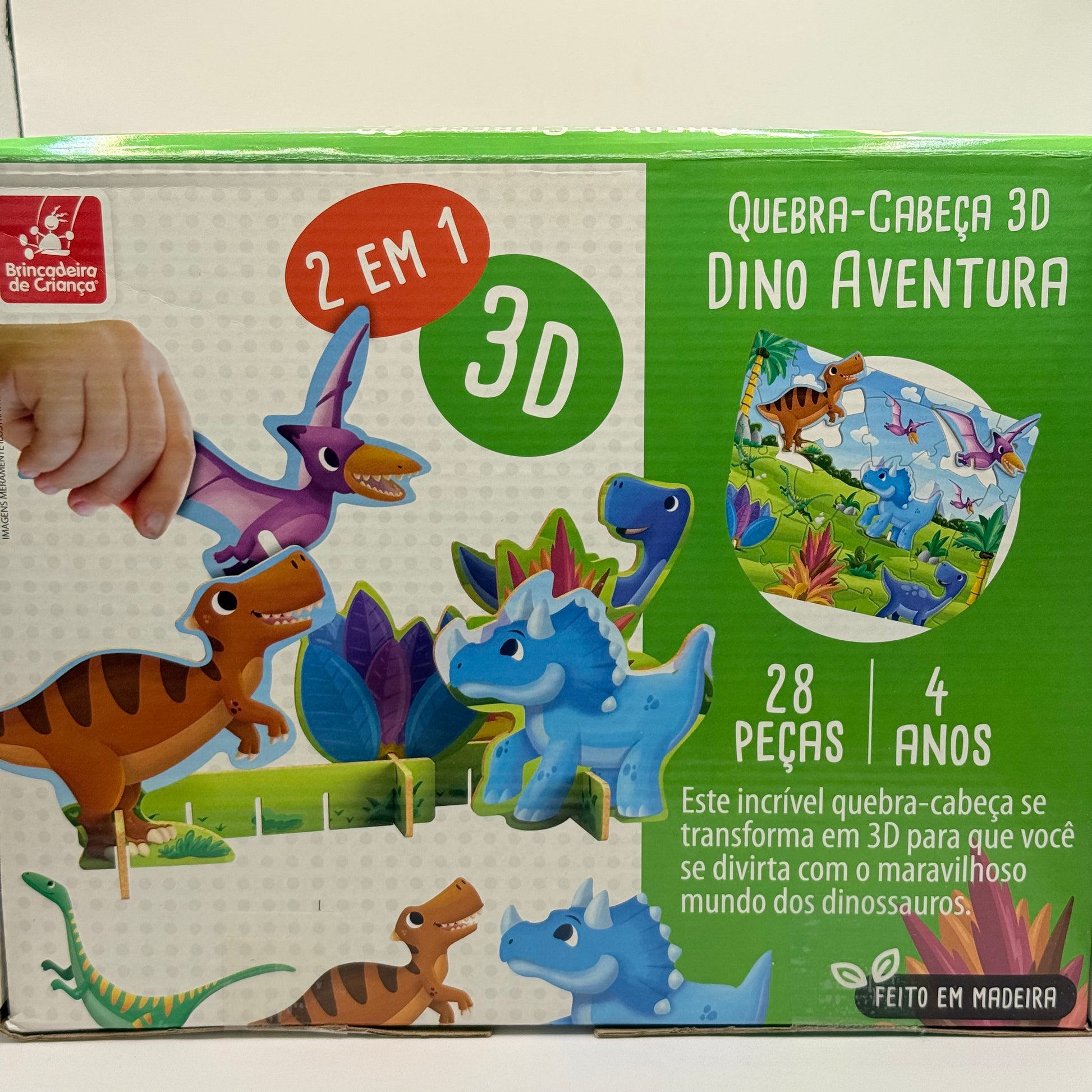 Dino adventure 3d puzzle 28 pieces - jigsaw puzzles toys