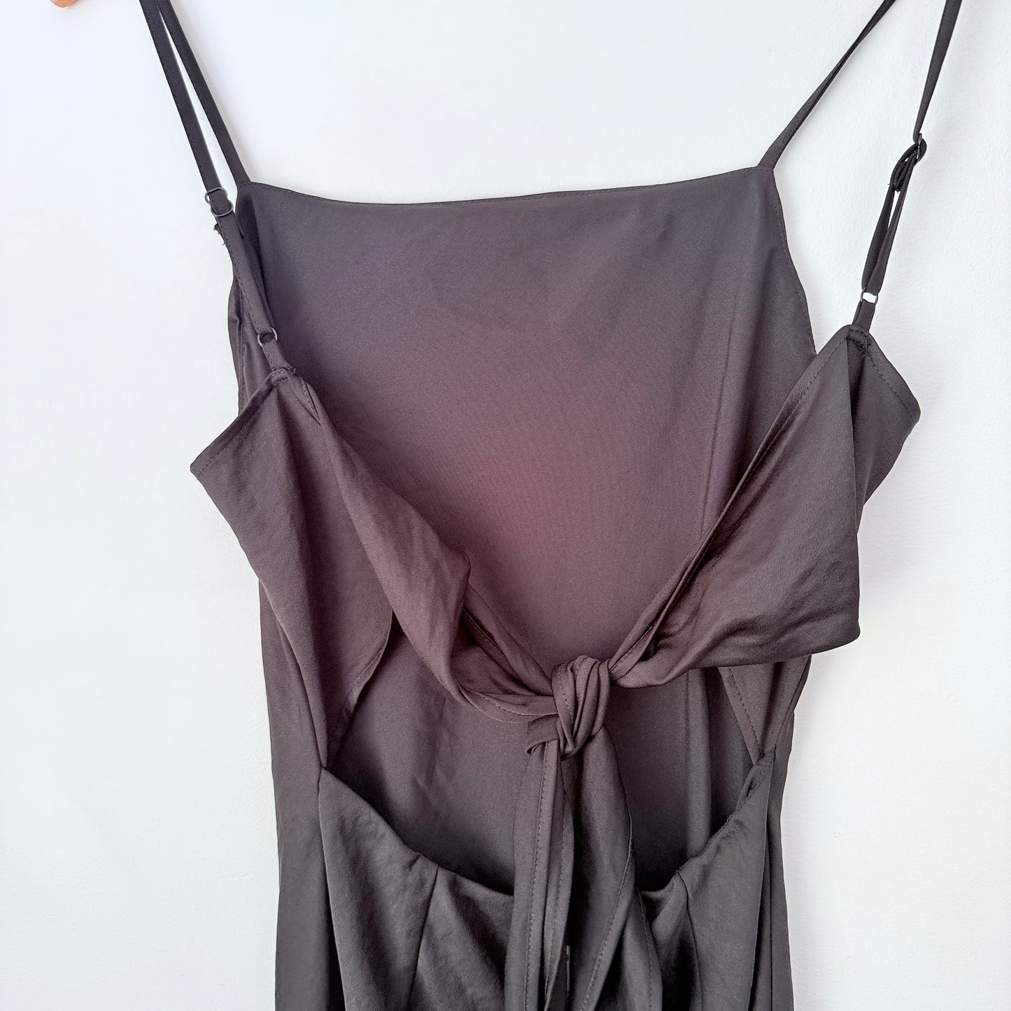 Dotti Black Tie-Back Mini Dress - Size 6