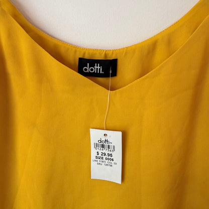 Dotti Bright Yellow Cami Top Size 6