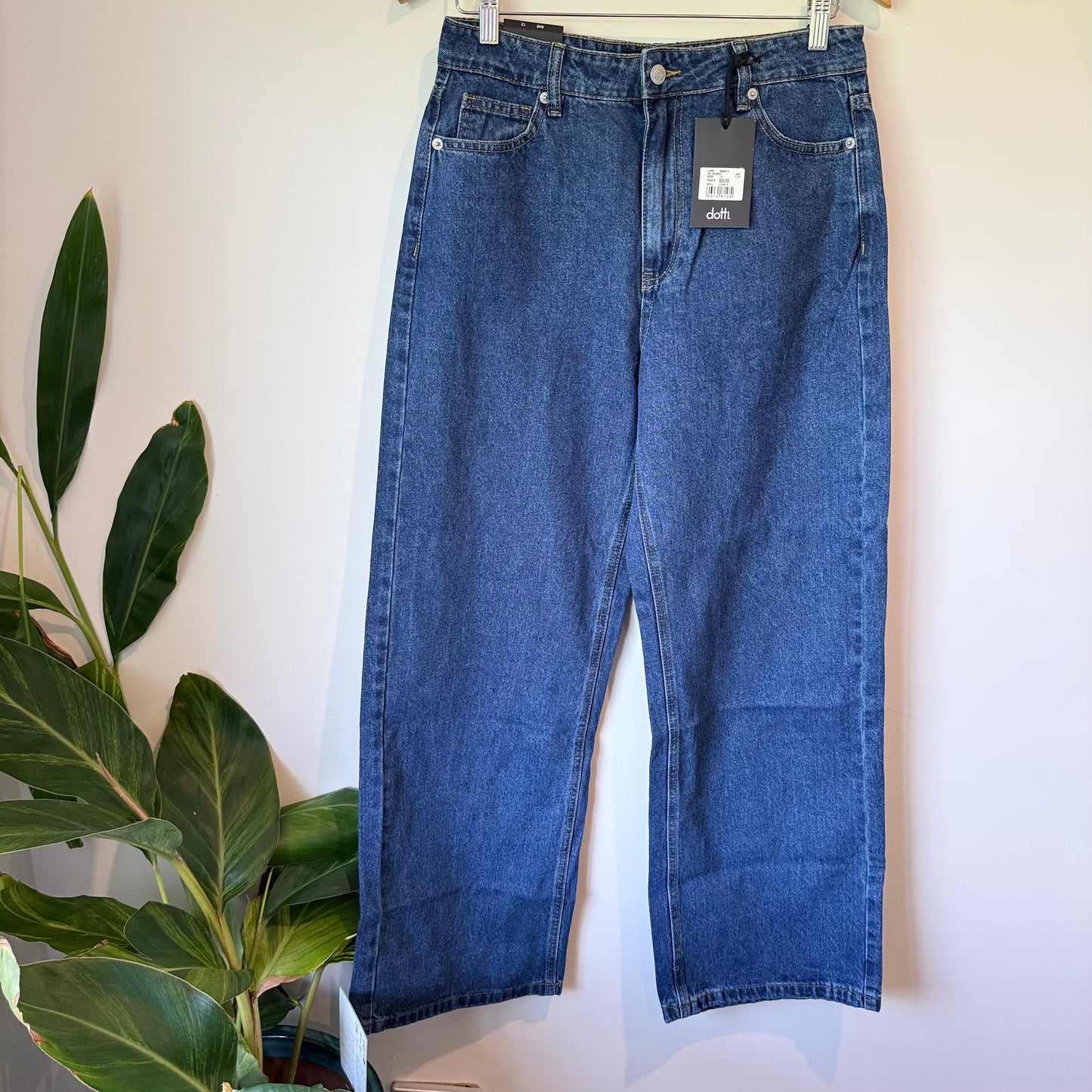 Dotti Denim RAE Wide Leg High Rise Rigid Jeans - Size 12