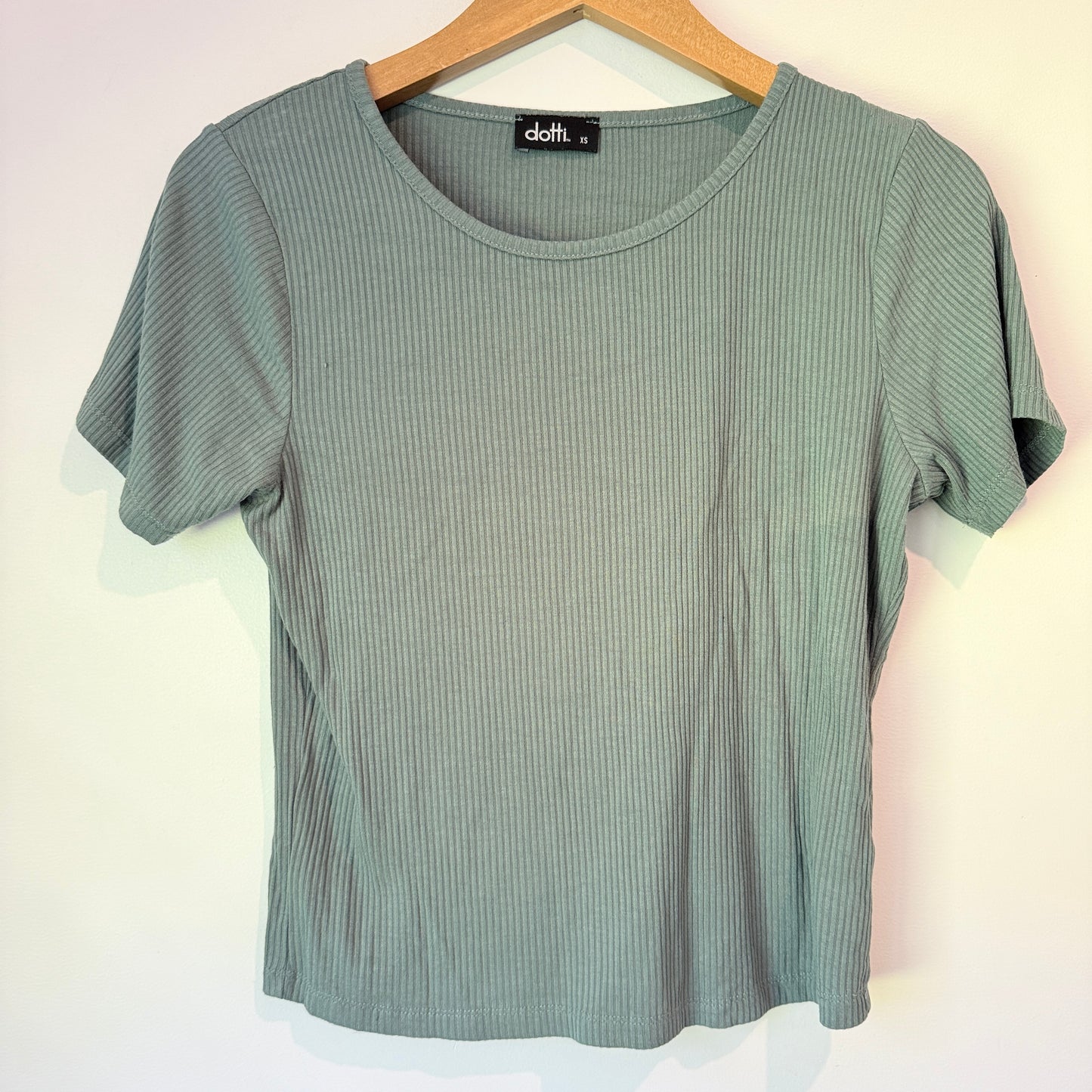 Dotti Ribbed T-Shirt - Size XS