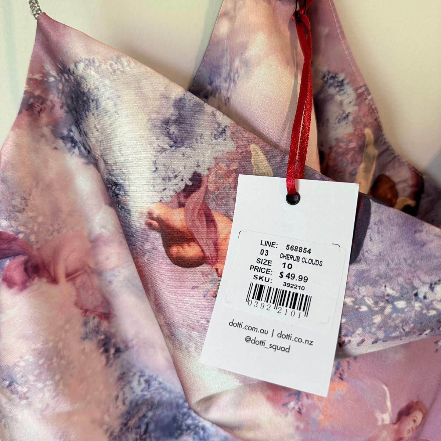 Dotti 'Cherub Clouds' Halter Top Size 10