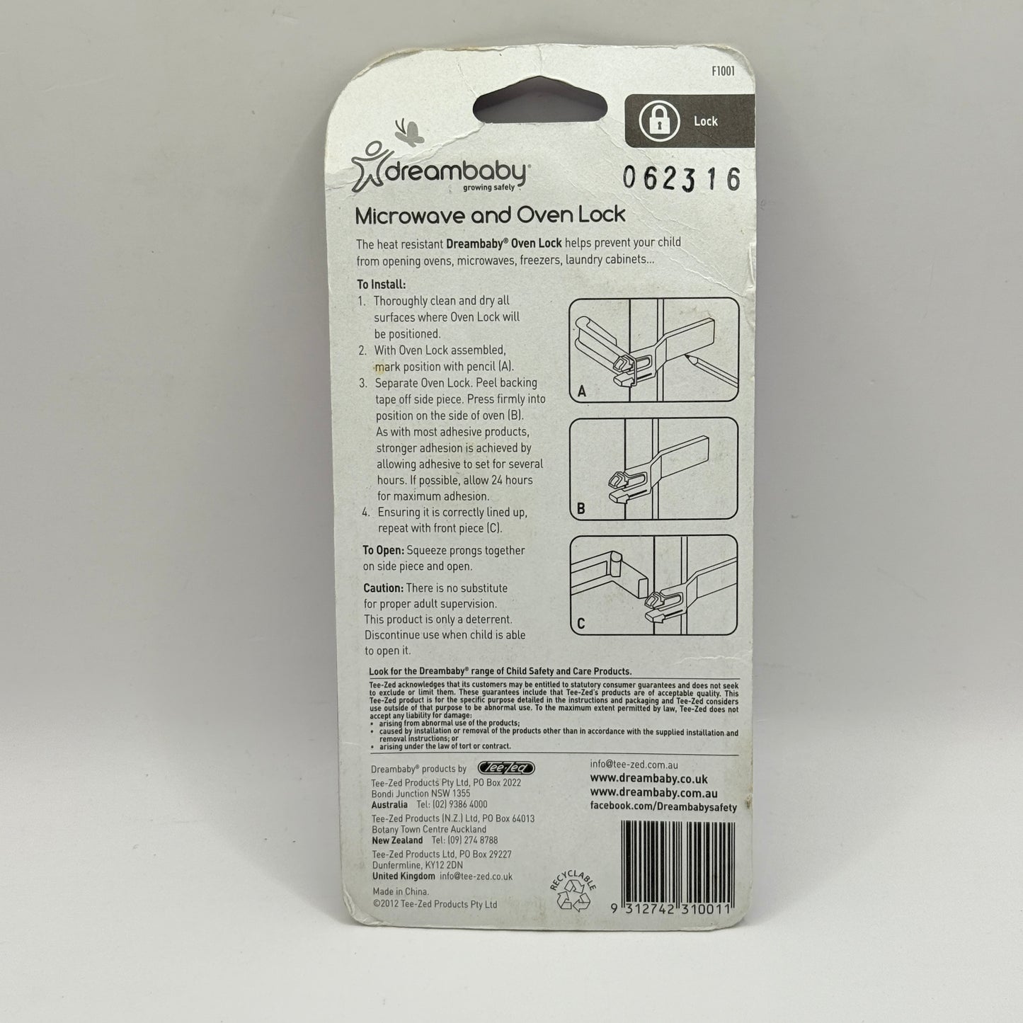 Dreambaby Microwave & Oven Child Safety Lock F1001