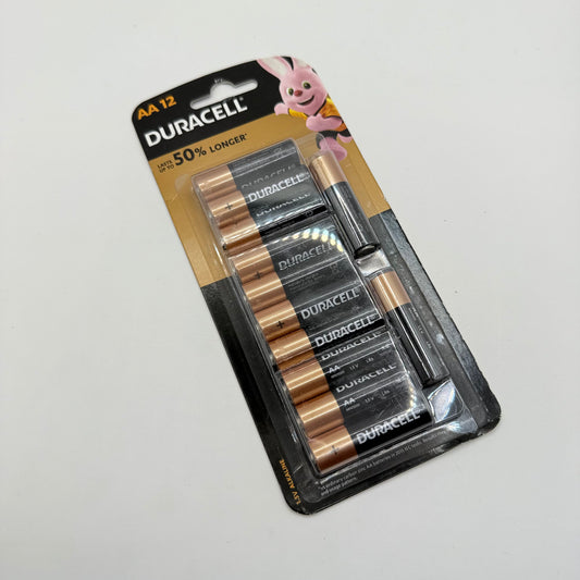 Duracell aa batteries x 12 - general purpose batteries original photo - what’s new stationery