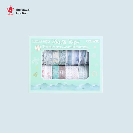 20 Rolls  Forest Watercolour Washi Tape Set