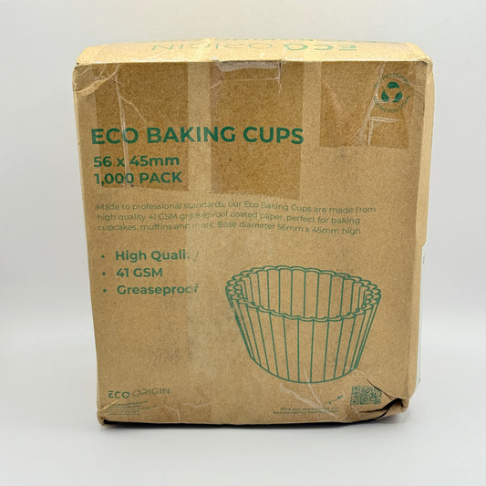 Eco Baking Cups White 56x45mm Bulk Pack