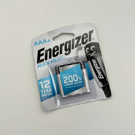 Energizer max plus - aaa x 4 - general purpose batteries original photo - what’s new stationery