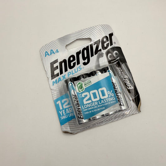 Energizer max plus batteries - aaa x 4 - general purpose batteries original photo - what’s new stationery