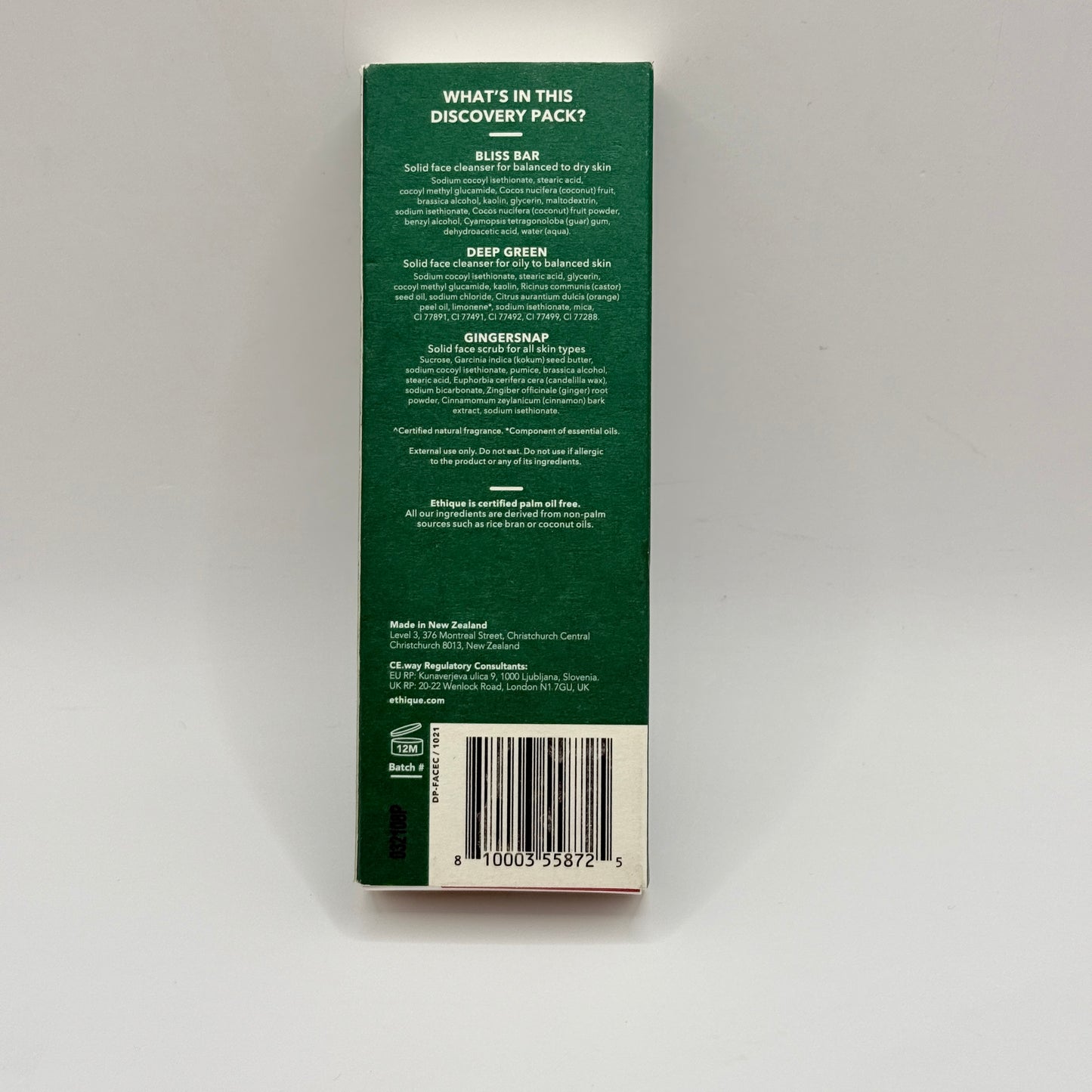 Ethique Discovery Pack - Luxurious Face Cleansing Trio (45g)