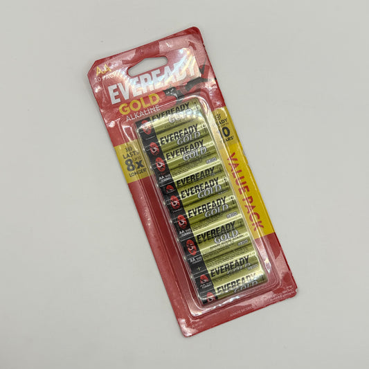Eveready gold alkaline batteries - aa x 20 - general purpose batteries original photo - what’s new stationery