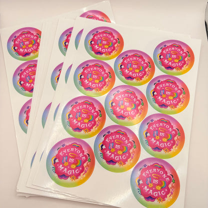 Large Assortment of Everyone Is Magic Sticker Sheets