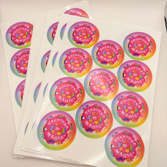 Large Assortment of Everyone Is Magic Sticker Sheets