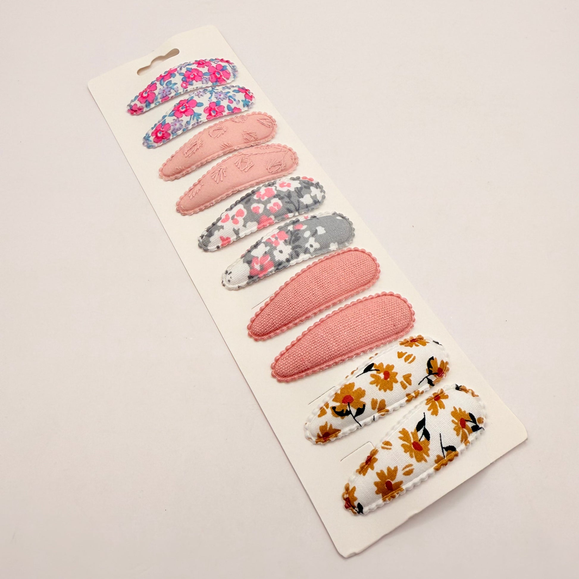 Fabric snap hair clips set - d1 - hair pins claws & clips original photo - what’s new fashion accessories