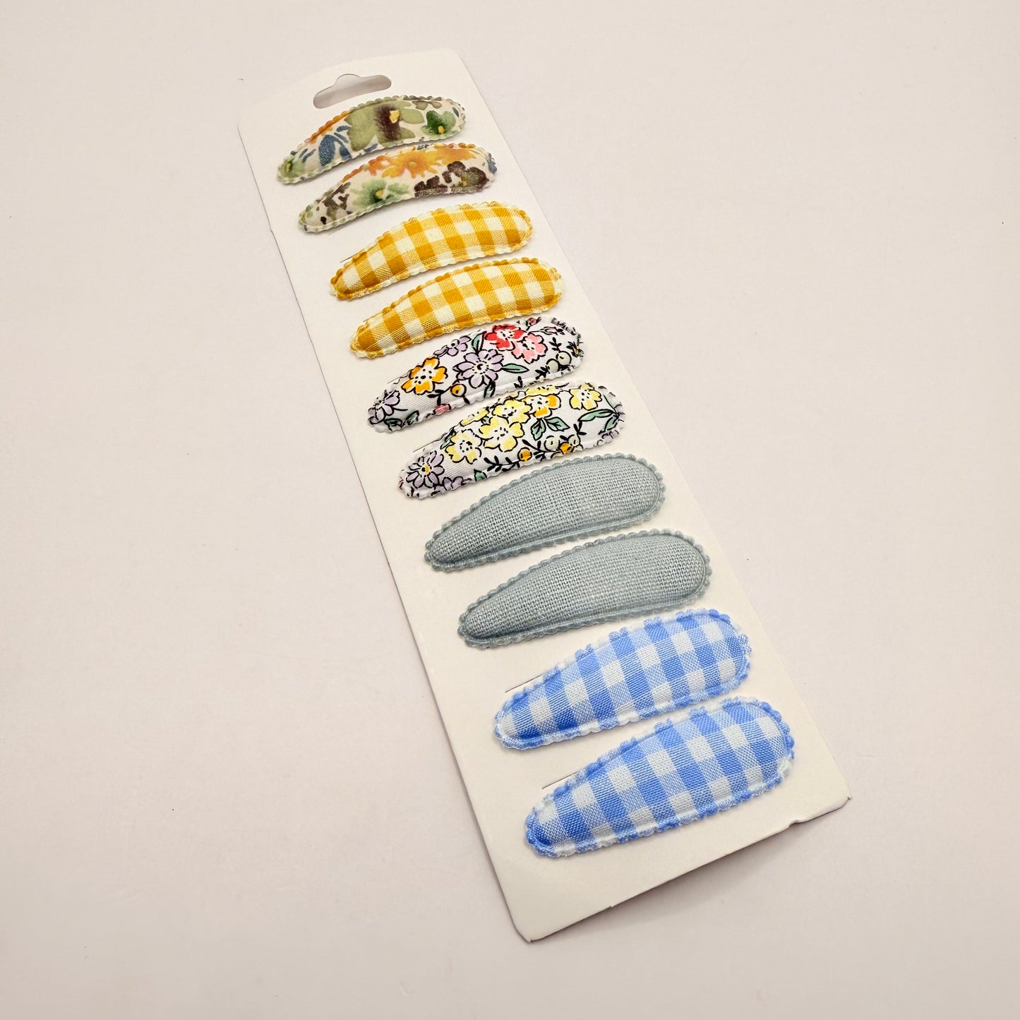 Fabric snap hair clips set - d2 - hair pins claws & clips original photo - what’s new fashion accessories