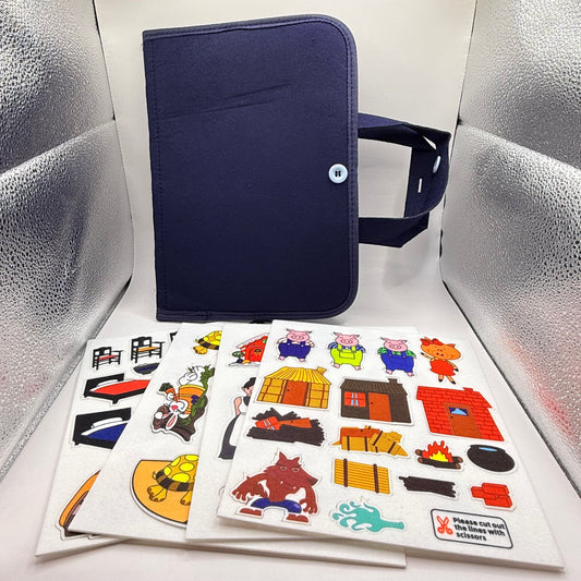 Felt quiet book & storytelling set - pretend professions & role playing original photo - what’s new toys