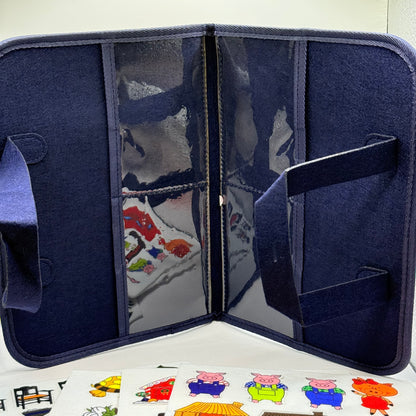 Felt quiet book & storytelling set - pretend professions & role playing original photo - what’s new toys