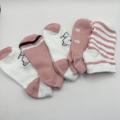 Five-Pack of Assorted Animal Ankle Socks