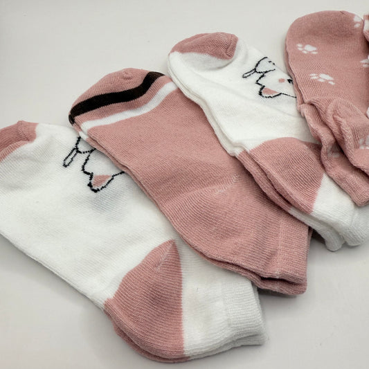 Five-Pack of Assorted Animal Ankle Socks