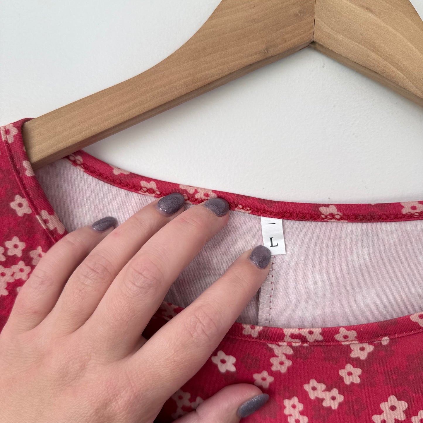 Floral T-Shirt Dress - Size L