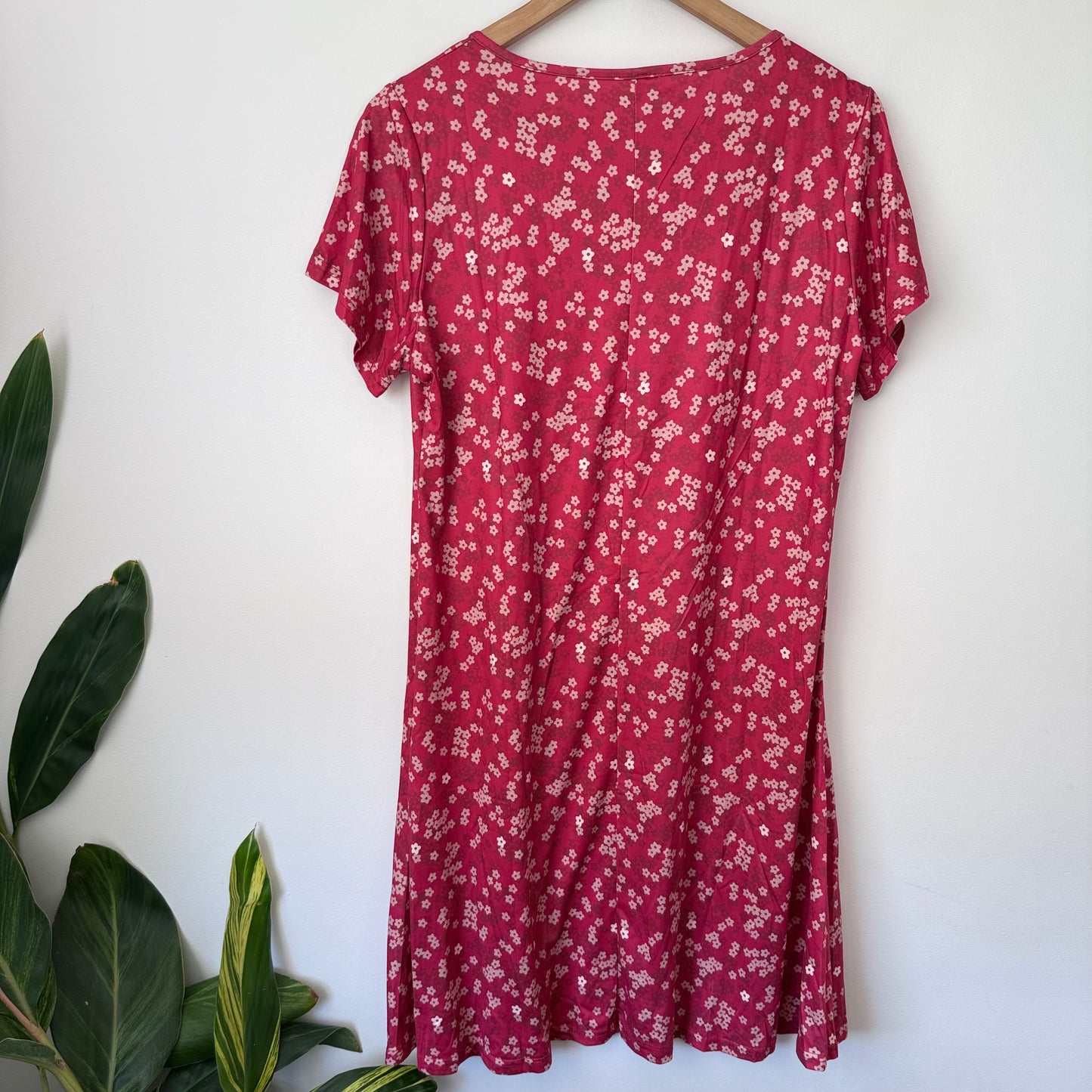 Floral T-Shirt Dress - Size L