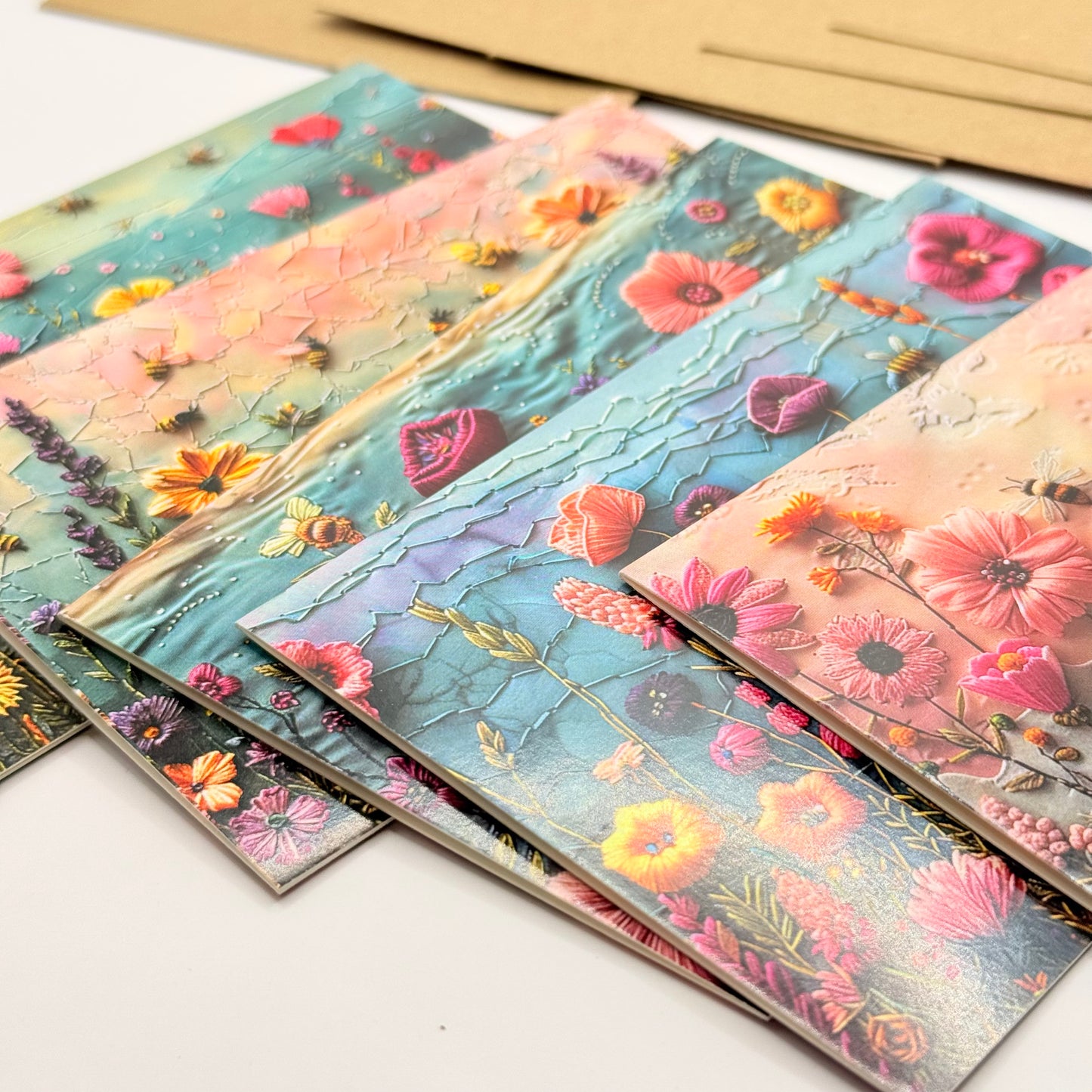 6x floral & seaside blank notecard set - greeting cards original photo - what’s new stationery