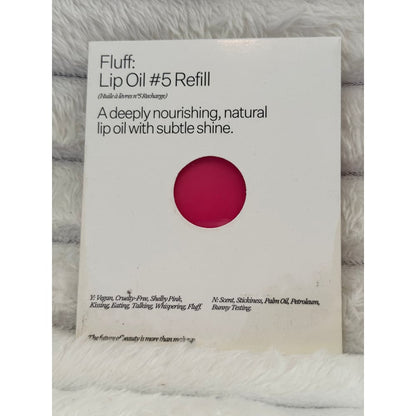 Fluff Shelly Pink Tinted Lip Oil Refill – Hydrating & Sheer Tint