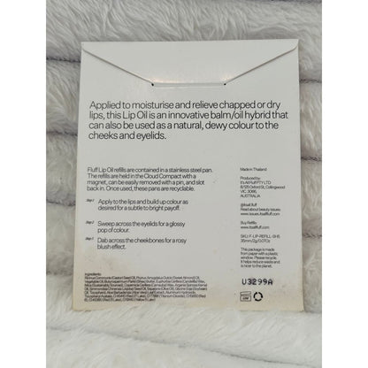 Fluff Shelly Pink Tinted Lip Oil Refill – Hydrating & Sheer Tint