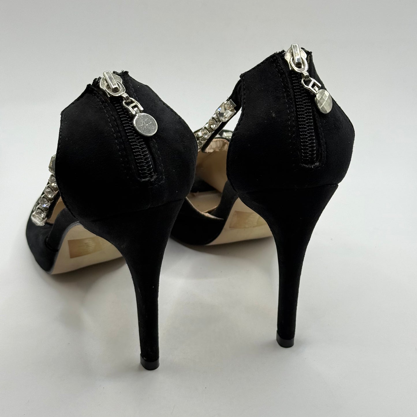 Forever New Black Embellished Stiletto Heels - Size 39
