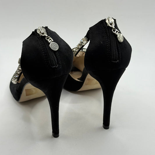 Forever New Black Embellished Stiletto Heels - Size 39