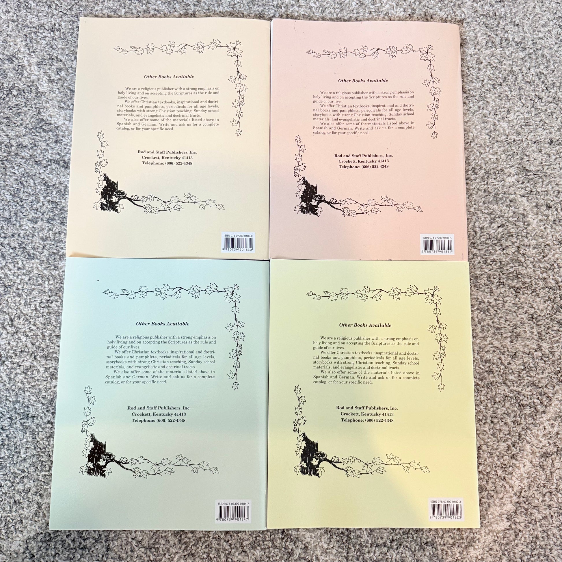 Four-book bible-themed coloring book set - coloring books & pads printed media
