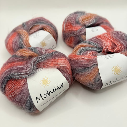 4x Skeins Luxury Kid Mohair Blend Yarn