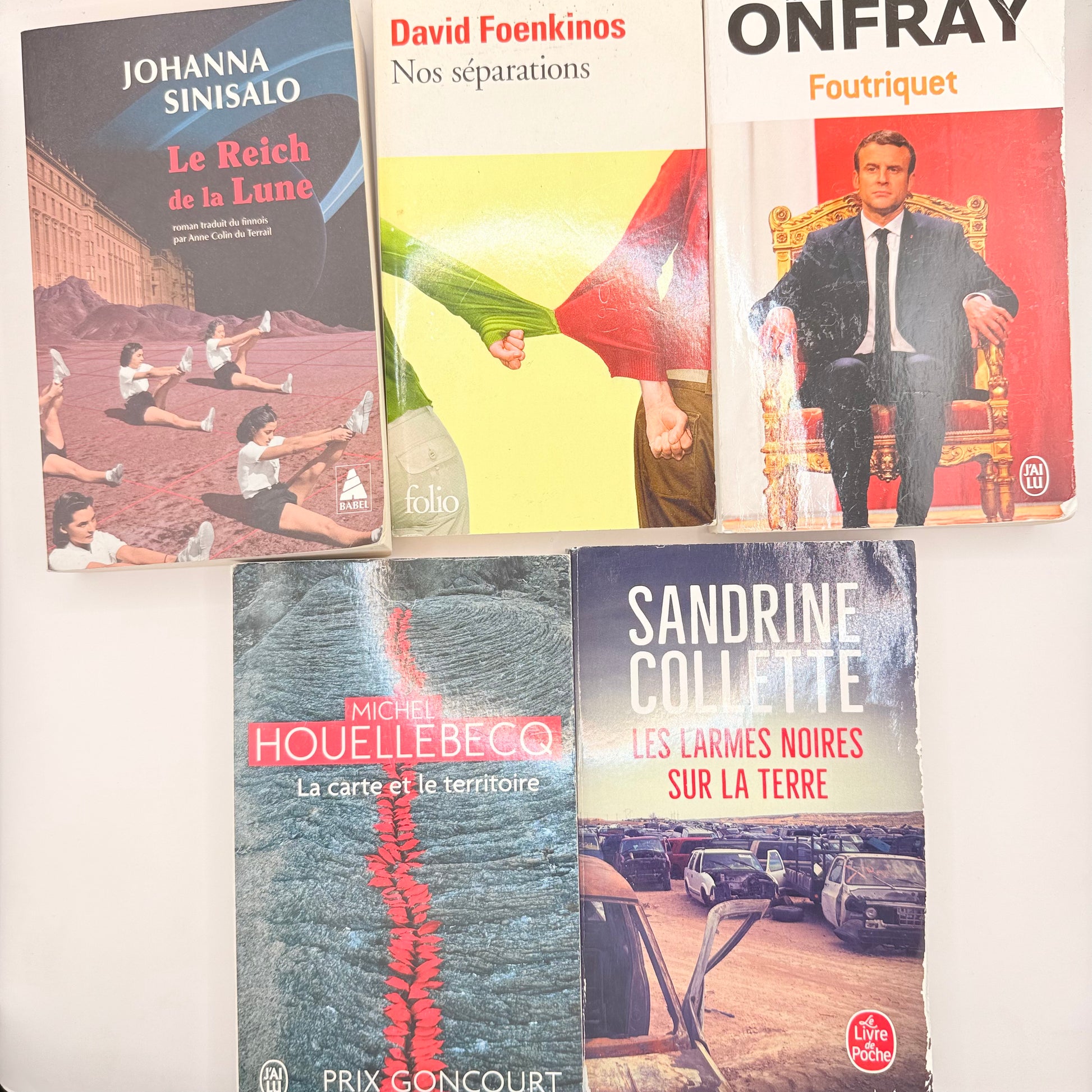 French literature book collection written in french - print books condition: used - original photo - what’s new