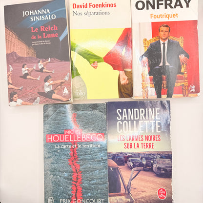 French literature book collection written in french - print books condition: used - original photo - what’s new