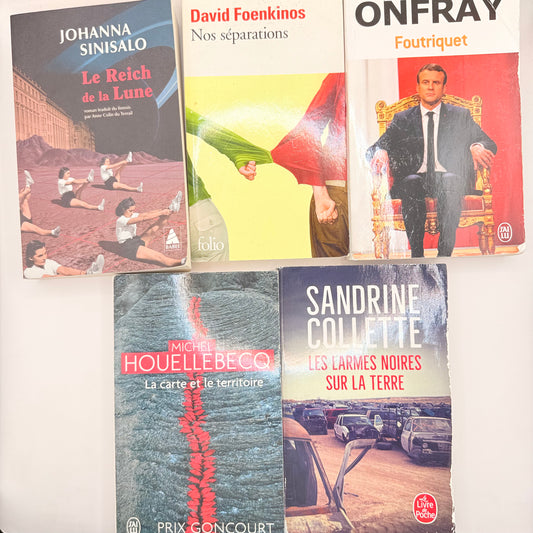 French literature book collection written in french - print books condition: used - original photo - what’s new