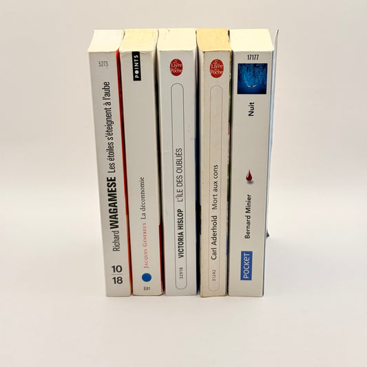 French & international literature book collection - print books condition: used - original photo - what’s new printed