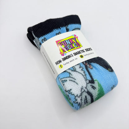 Funky Sock Co Non-Binding Diabetic Socks Bin Chicken Large