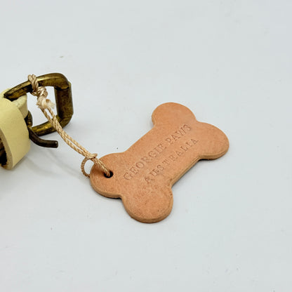 Georgie Paws Bald Leather Dog Collar - Medium