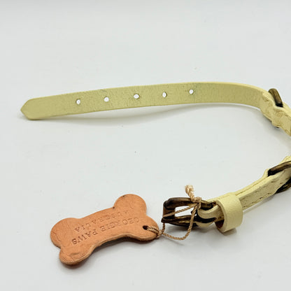 Georgie Paws Bald Leather Dog Collar - Small