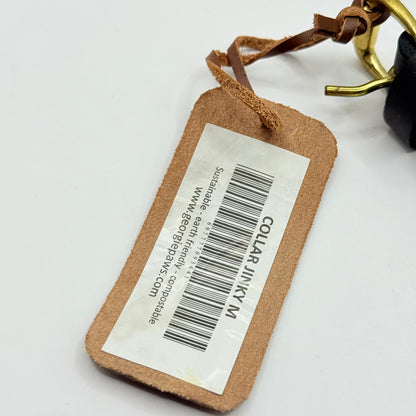 Georgie Paws Jinky Ribbon Leather Dog Collar - Medium