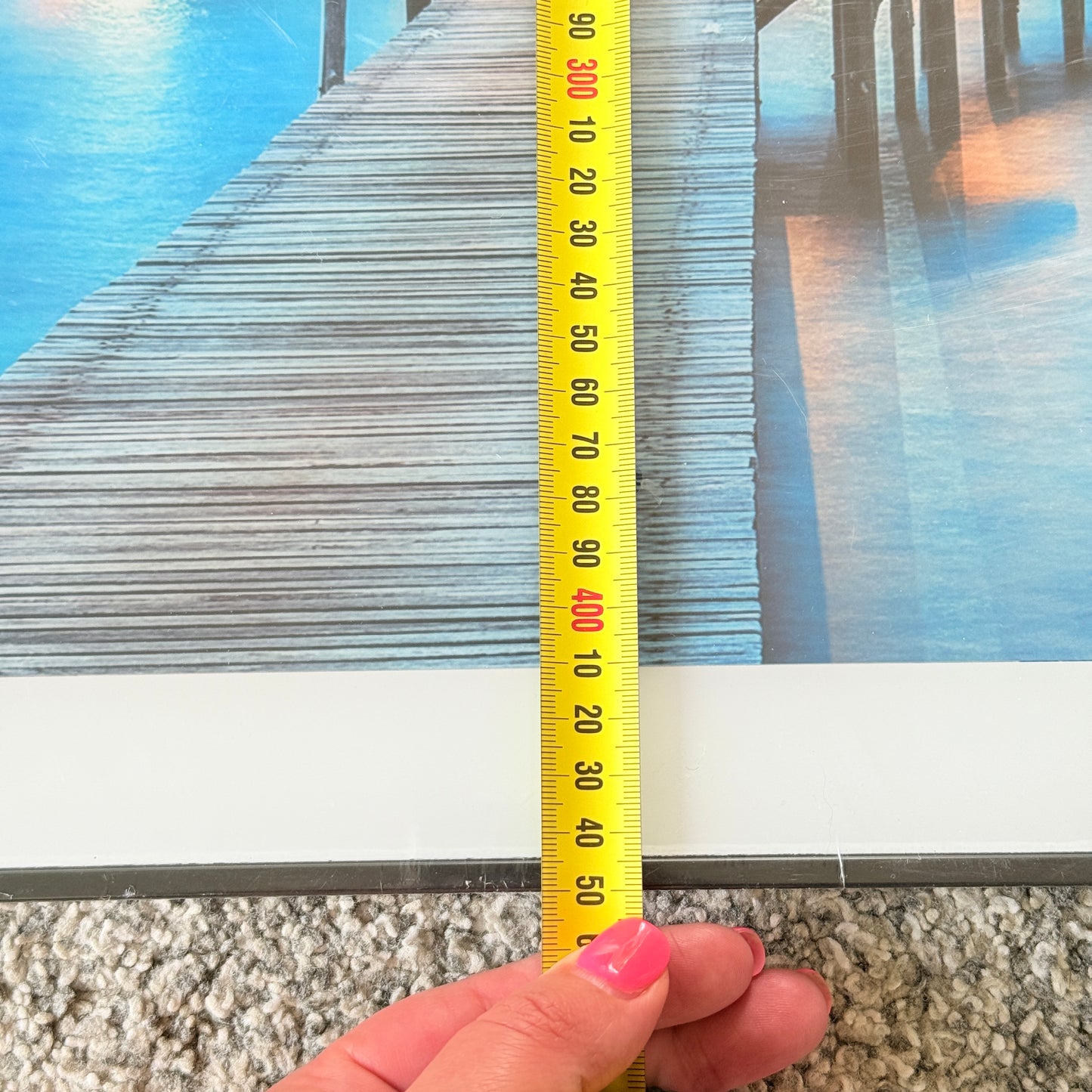 Get Posh Tropical Pier Framed Wall Art 50cm