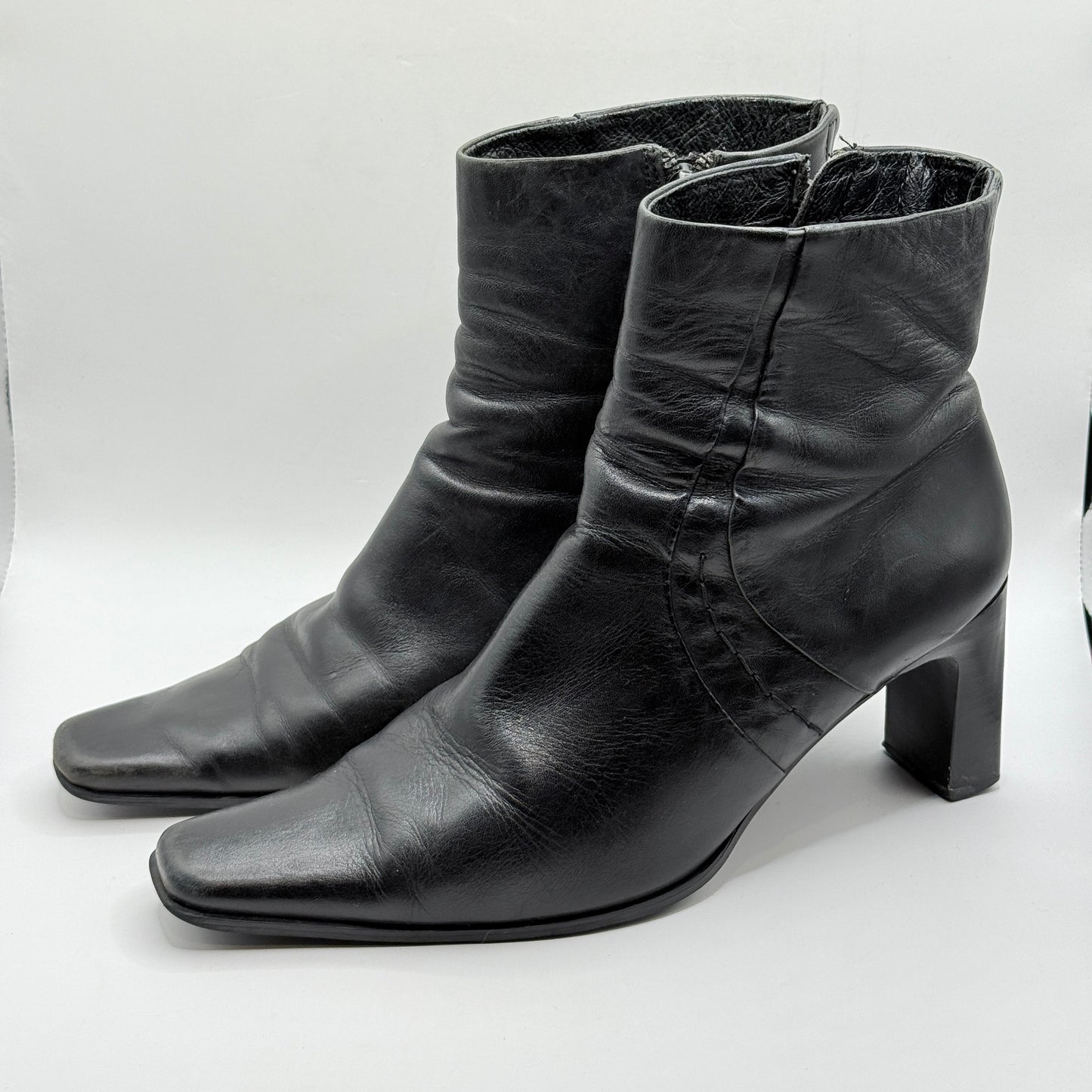 Gino Ventori Leather Ankle Boots – Size 38