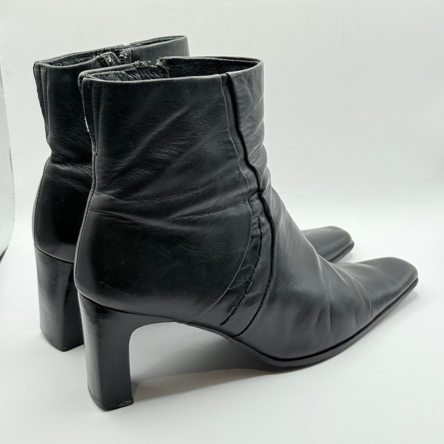 Gino Ventori Leather Ankle Boots – Size 38