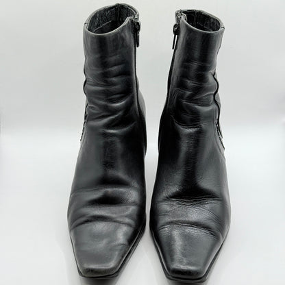 Gino Ventori Leather Ankle Boots – Size 38
