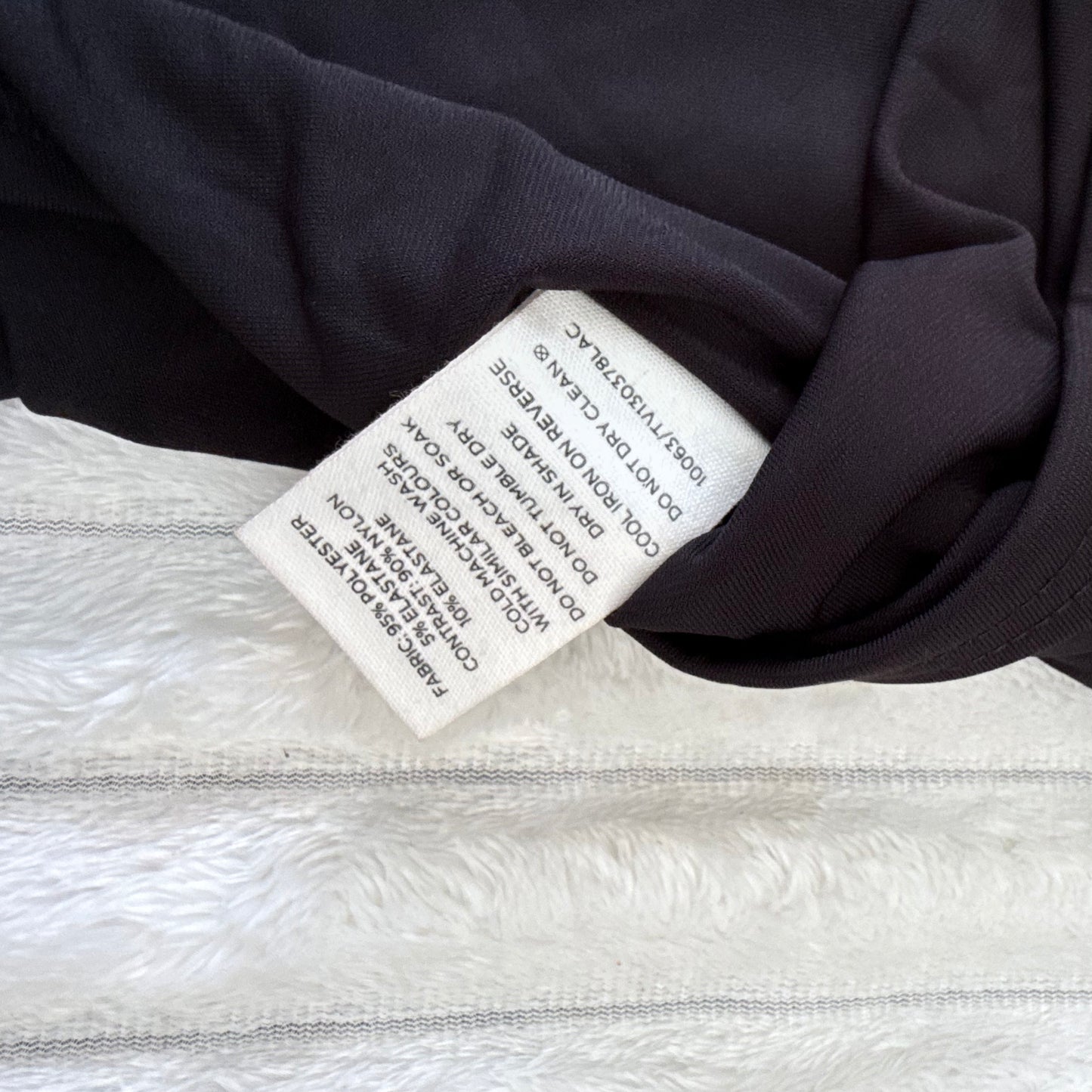 Gissons Lace Overlay Bandeau Top BlackWhite - Size M