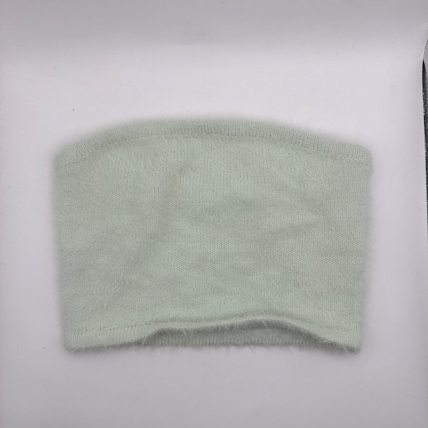 Glassons Fuzzy Knit Tube Top – Mint Green Size S