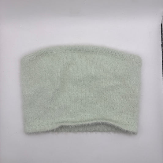 Glassons Fuzzy Knit Tube Top – Mint Green Size S